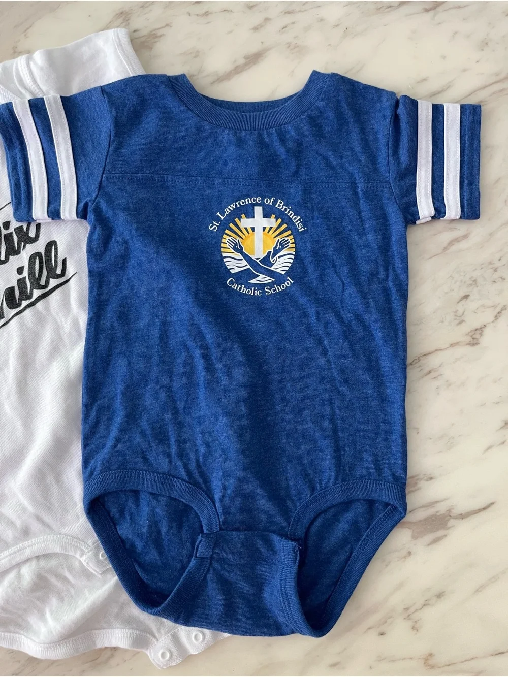 Assorted Baby Bodysuit Set - White, Blue & Pink